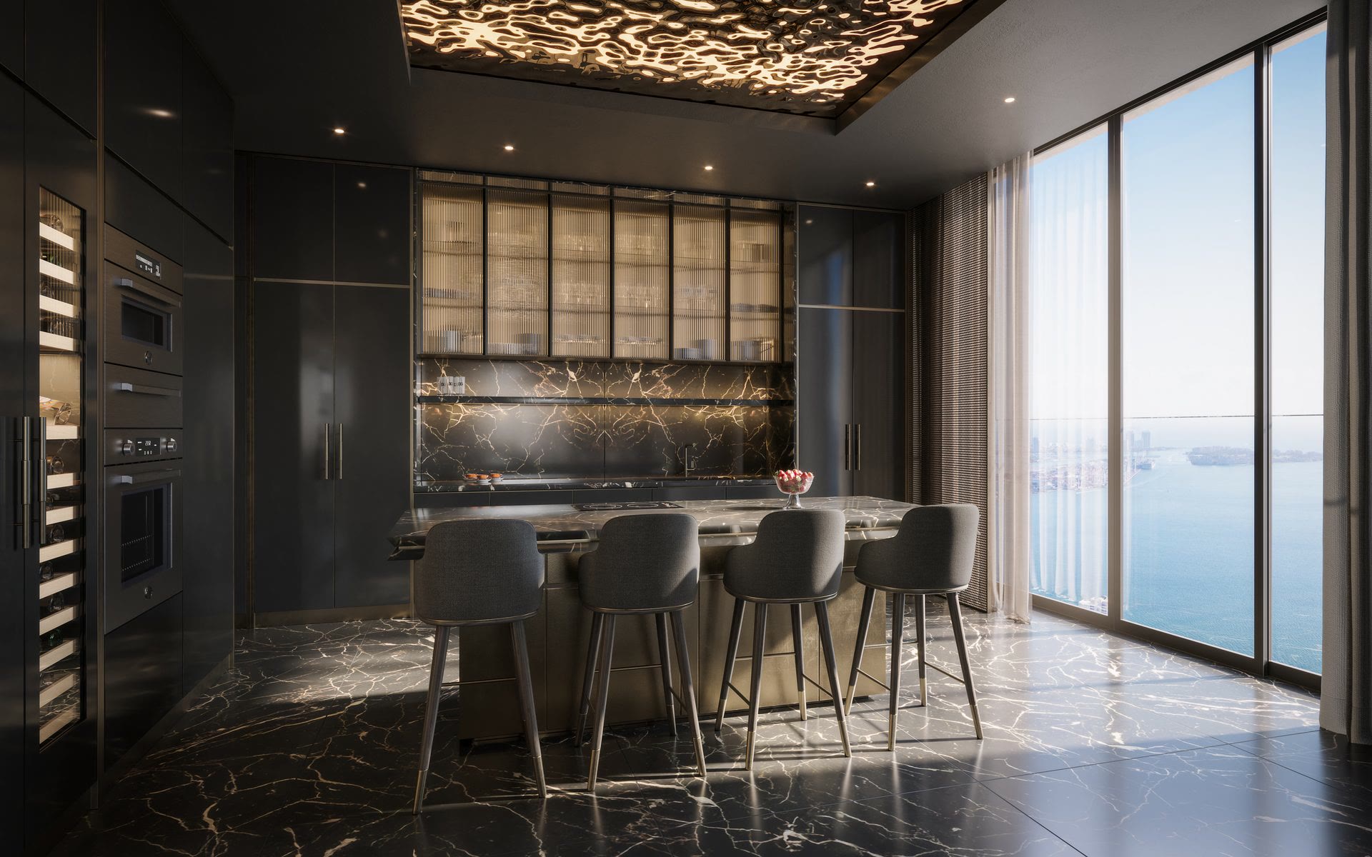 Studio Sofield black kitchen