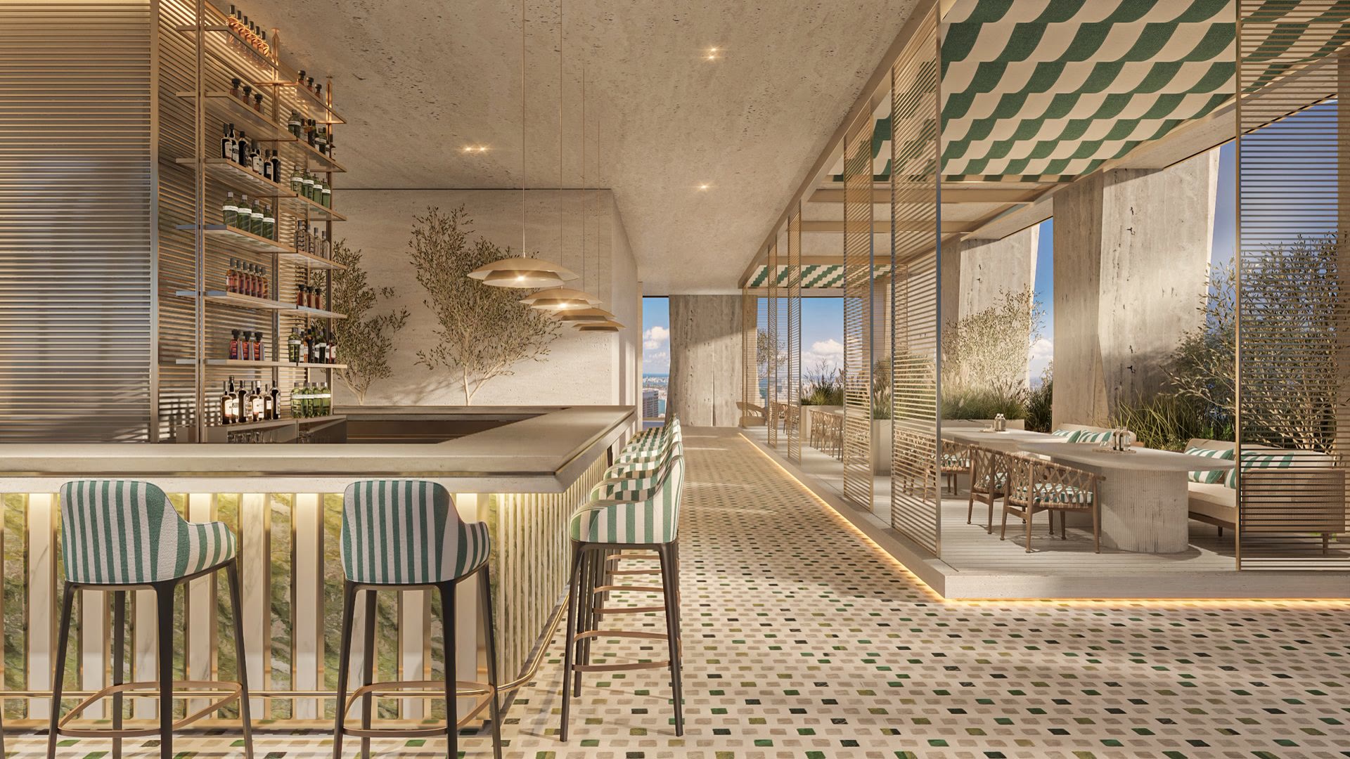 Pool club terrace
